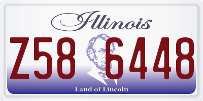 IL license plate Z586448