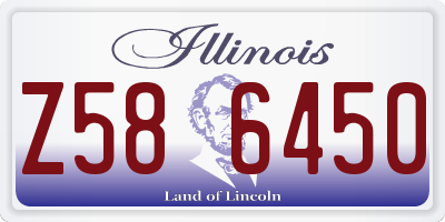 IL license plate Z586450