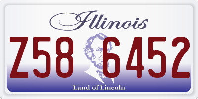 IL license plate Z586452