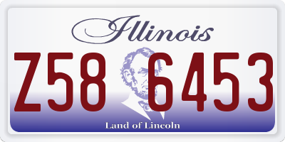 IL license plate Z586453