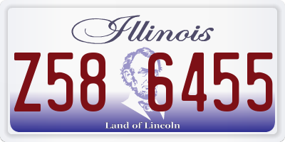 IL license plate Z586455