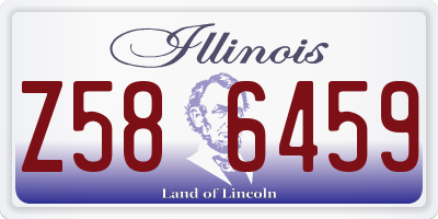IL license plate Z586459