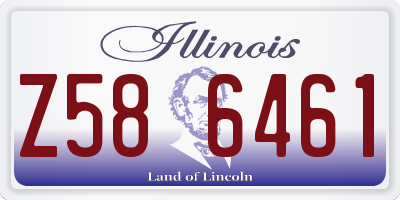 IL license plate Z586461