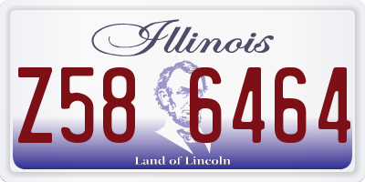 IL license plate Z586464