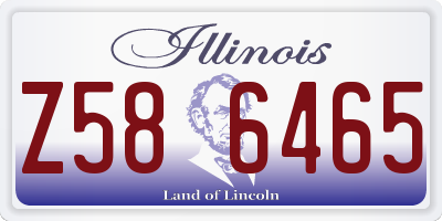 IL license plate Z586465