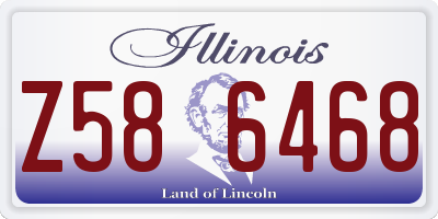 IL license plate Z586468