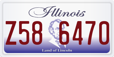 IL license plate Z586470