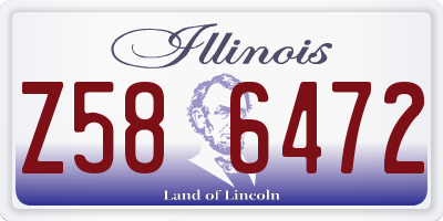 IL license plate Z586472