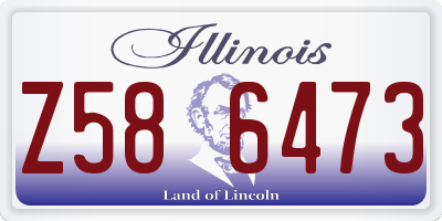 IL license plate Z586473