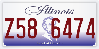 IL license plate Z586474