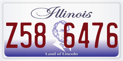 IL license plate Z586476