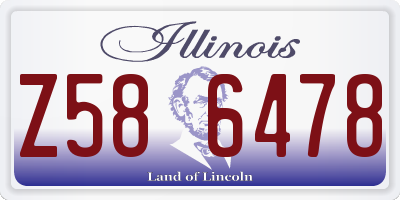 IL license plate Z586478