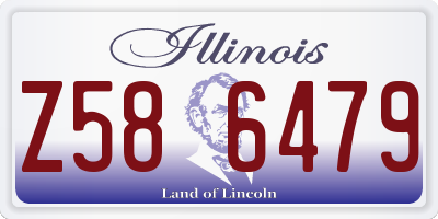 IL license plate Z586479