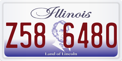 IL license plate Z586480