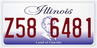 IL license plate Z586481