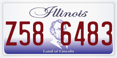 IL license plate Z586483