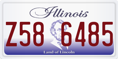 IL license plate Z586485