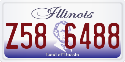 IL license plate Z586488