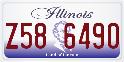 IL license plate Z586490