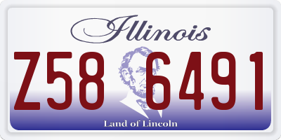 IL license plate Z586491