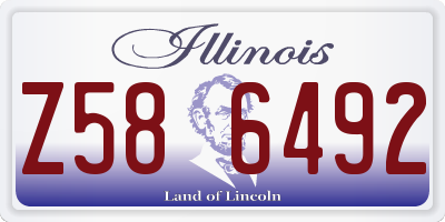 IL license plate Z586492