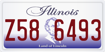 IL license plate Z586493