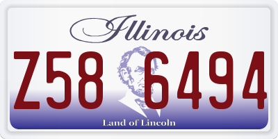 IL license plate Z586494