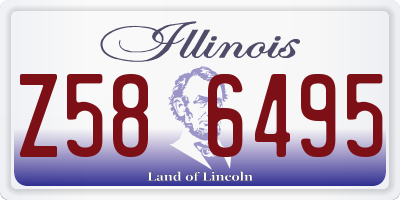 IL license plate Z586495