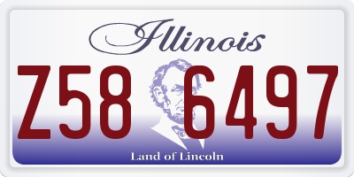 IL license plate Z586497