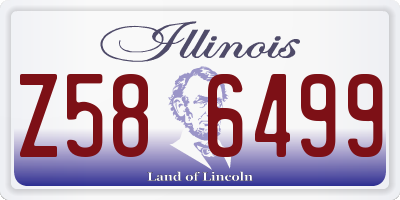 IL license plate Z586499