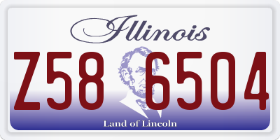 IL license plate Z586504