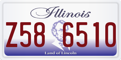 IL license plate Z586510