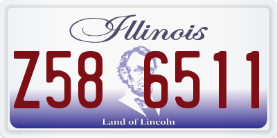 IL license plate Z586511