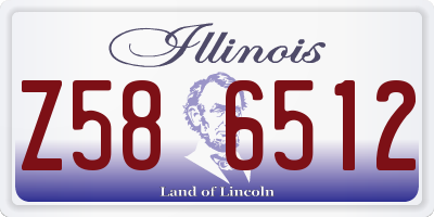 IL license plate Z586512