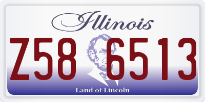 IL license plate Z586513