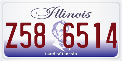 IL license plate Z586514