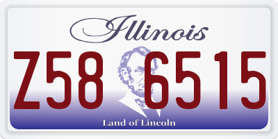 IL license plate Z586515