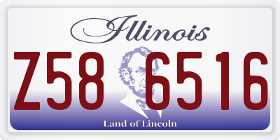 IL license plate Z586516