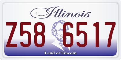 IL license plate Z586517