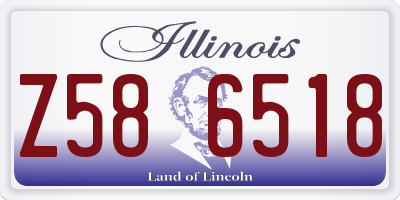 IL license plate Z586518
