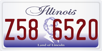 IL license plate Z586520