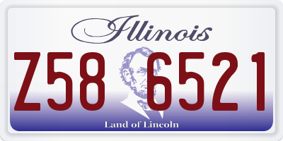 IL license plate Z586521