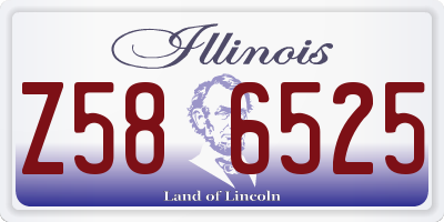 IL license plate Z586525