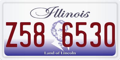 IL license plate Z586530