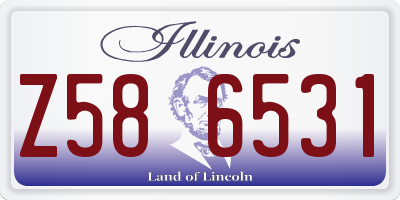 IL license plate Z586531