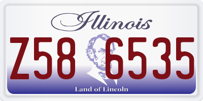 IL license plate Z586535