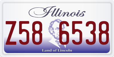 IL license plate Z586538