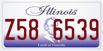 IL license plate Z586539