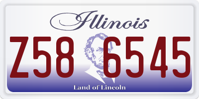 IL license plate Z586545