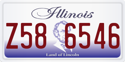 IL license plate Z586546